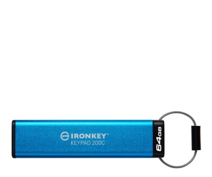 Pendrive (pamięć USB) Kingston 64GB IronKey Keypad 200C USB-C FIPS 140-3 Lvl 3 AES-256